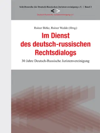 Im Dienst des deutsch-russischen Rechtsdialogs Cover