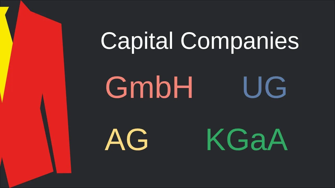 Understanding German Capital Companies: GmbH, UG, AG, and KGaA Explained