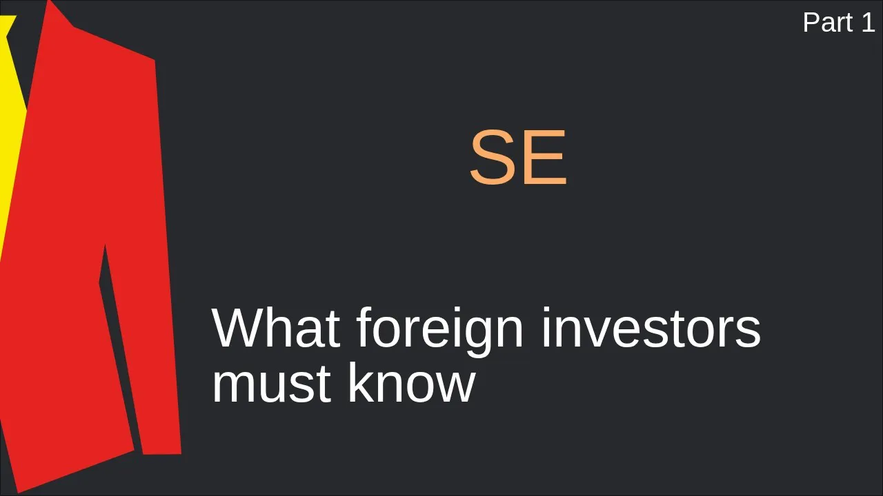 [SE 1] – What foreign investors must know